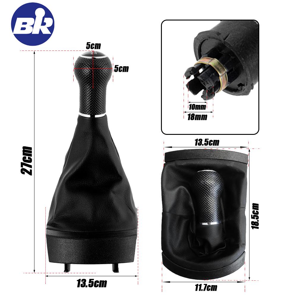 New Product 5/6 Speed Car-Styling Gear Stick Shift Knob for Seat Ibiza 2002 2003 2004 2005 2006 2007 2008 Leather Boot Interior
