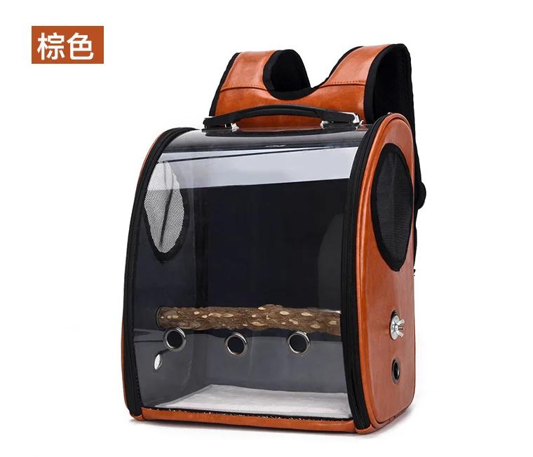New Parrot Outgoing Backpack Medium Lightweight Transparent Pet Bag Portable Breathable Space Cat Bag