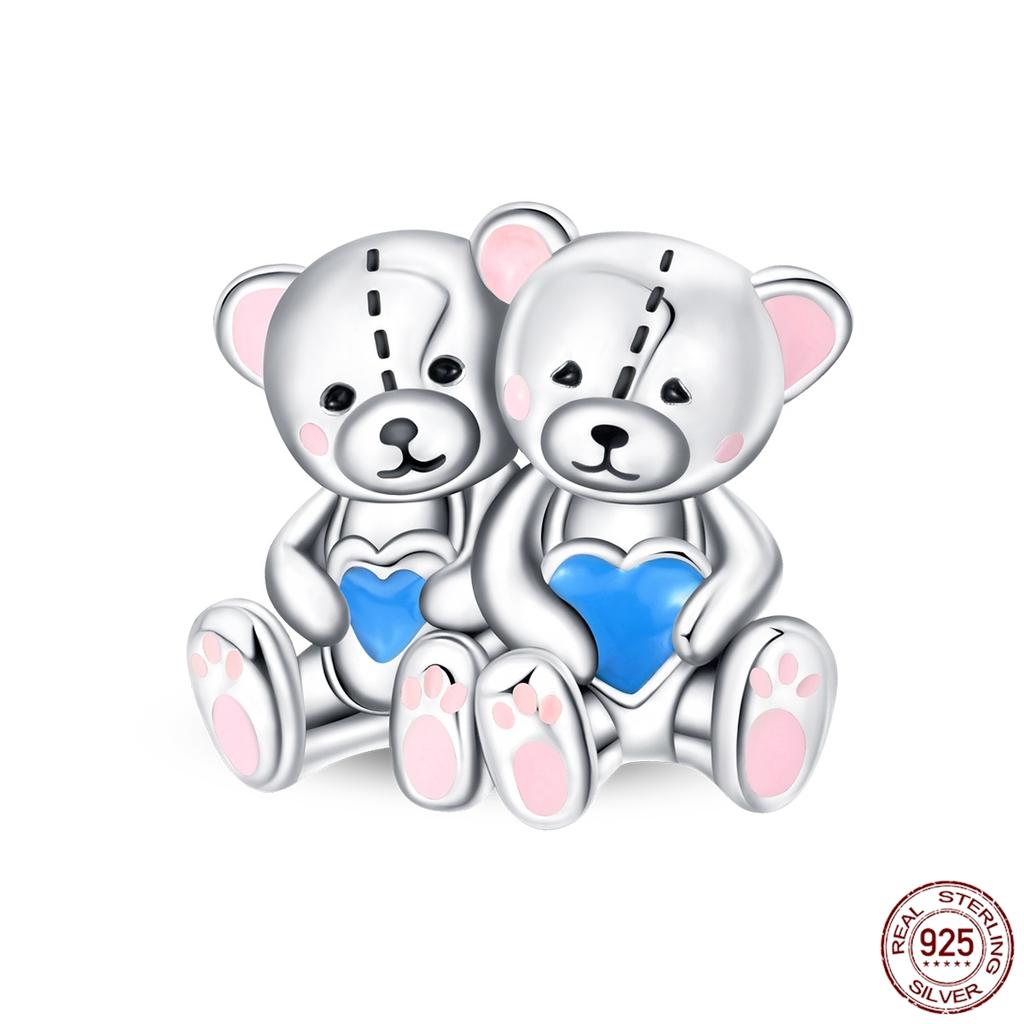 Copper Elephant Gathering Panda Pendant Charms Beads Fitoriginal Bracelet Diy Birthday Jewelry Gifts For Women