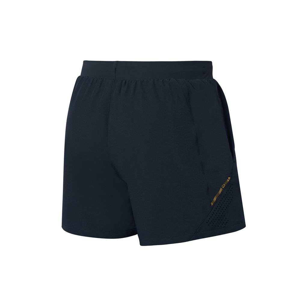 Li-Ning Champion Series Solid Color Logo Quick-Dry Sports Shorts Men Bottoms Black AAPT021-2