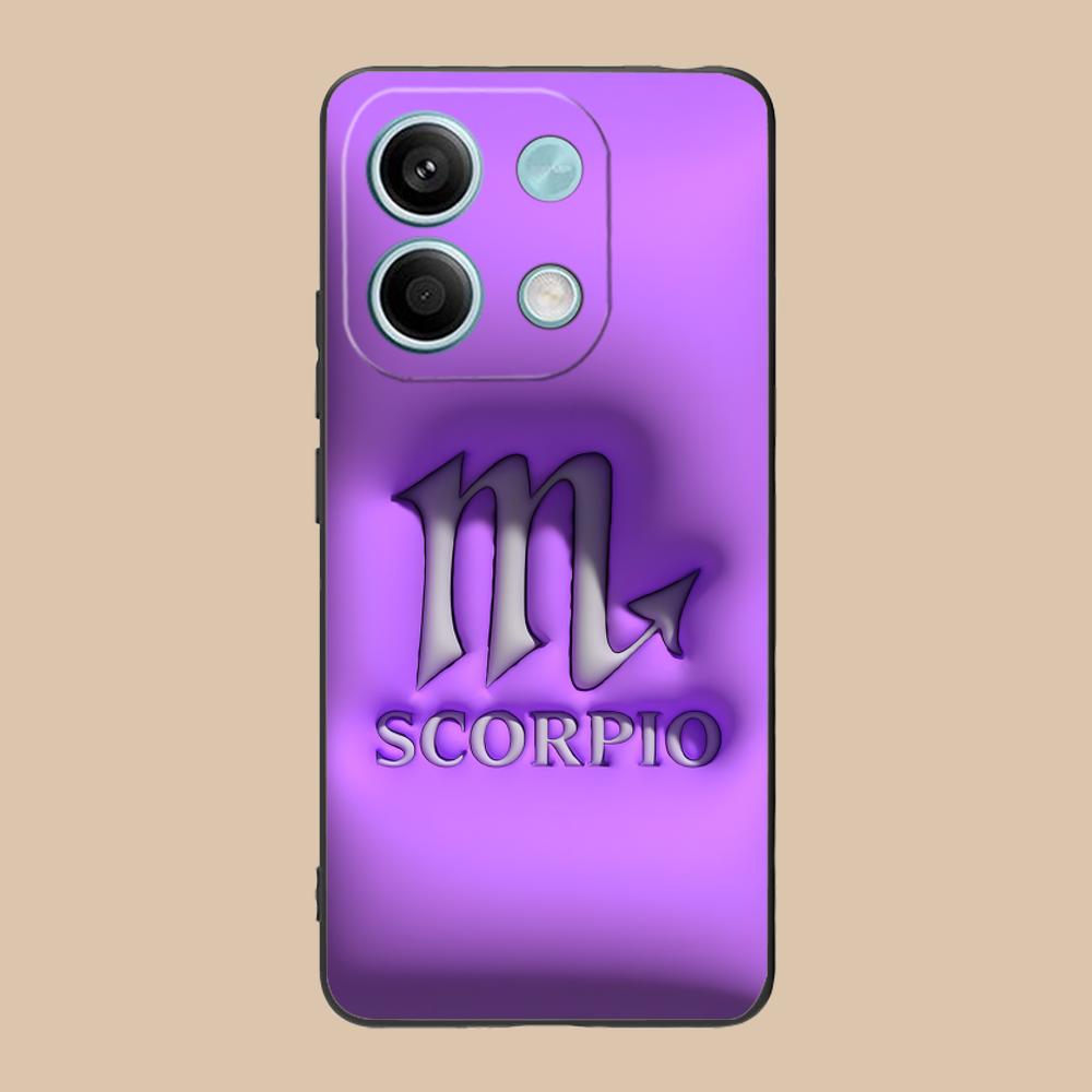 Zodiac Sign Scorpio Phone Case for Xiaomi 15 14 13 12 Mi 11 T Ultra Lite Pro S X 5G Soft TPU Shockproof Cover