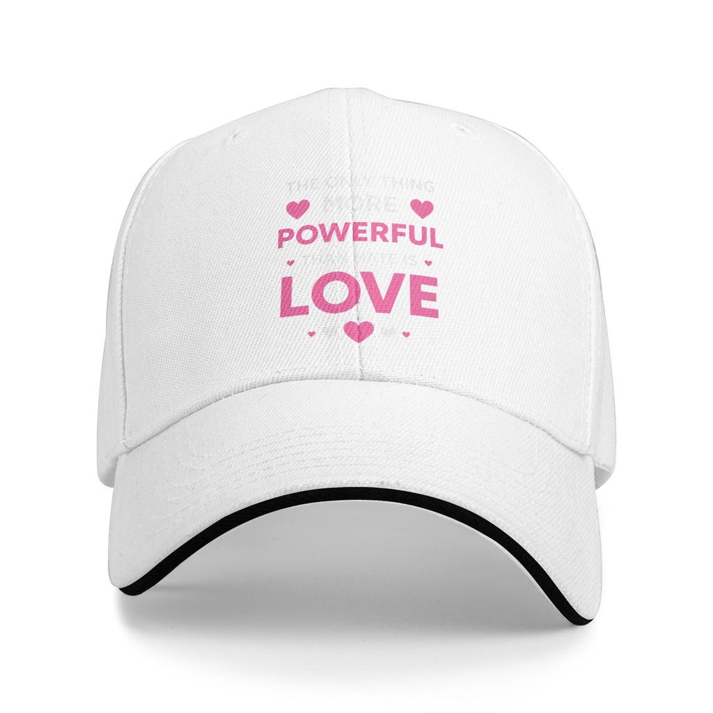 The Only Thing More Powerful Than Hate Is Love Baseball Cap Unisex-Teens Trucker Hat Sun Design Outdoor Sport Baseball Caps