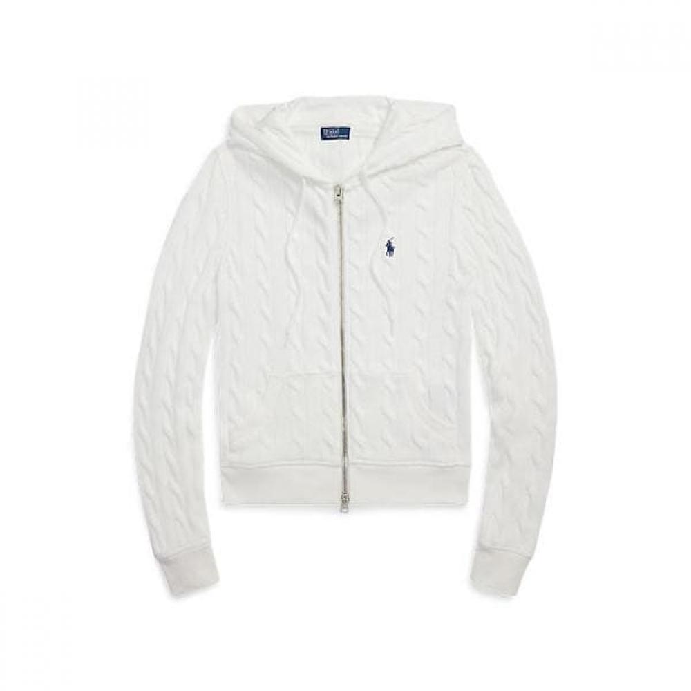 Polo Ralph Lauren Women Cable Knit Cotton Full Zip Hoodie  Wmpoknina920046100 