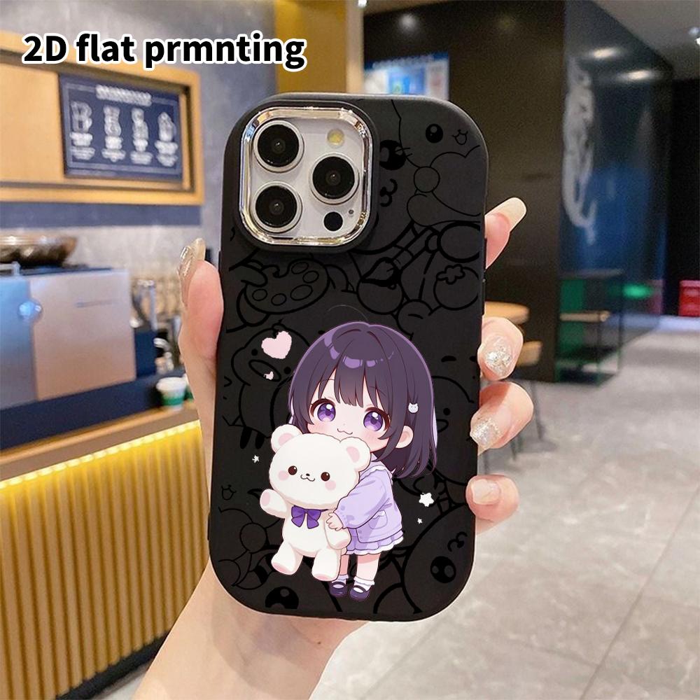 Phone Case: 2D Flat, Suitable for iPhone 18 17 16 15 14 13 Pro Protective Case, Short-haired Little Girl, Perfect Christmas and Halloween Holiday Gift