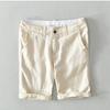 Summer 100% Linens Men's Shorts Holiday Beach Short Baggy Pants Breathable Men Clothing Fresh Color Straight Casual Shorts