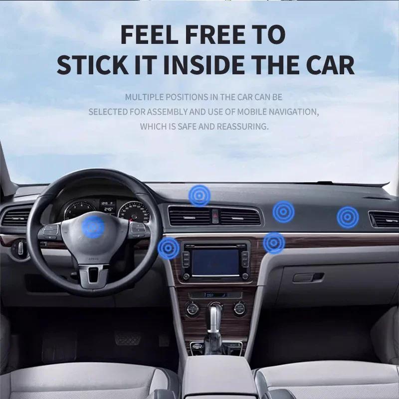 Round Magnetic Mobile Car Phone Holder For Nissan Qashqai J11 J10 X-Trail Micra Juke Tiida Leaf 2008 Auto Goods Accessories