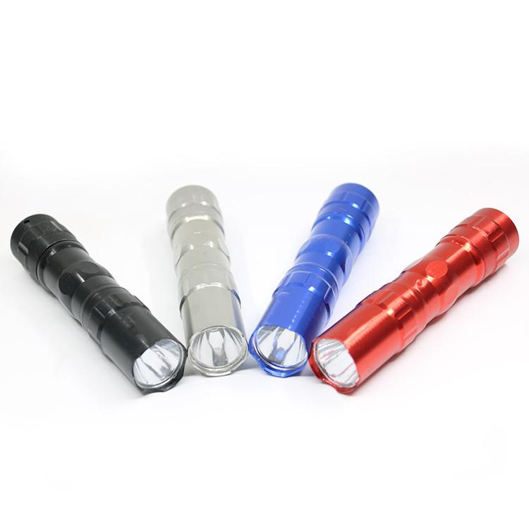 LED Mini Aluminum Alloy Flashlight – High-Brightness, Custom Logo, Single AA Battery Gift Box
