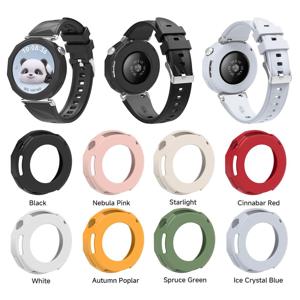 Silikonové ochranné pouzdro Prevence pádu Barevný kryt Rám nárazníku Nárazuvzdorný Odolný proti poškrábání pro HUAWEI WATCH GT 5 Pro 42MM