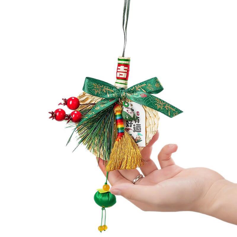 

Dragon Boat Festival Handmade Bamboo Fan Tassel Ornament