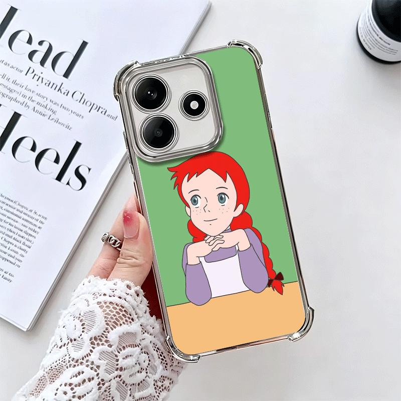 Anne Of Green Gables Shirley Galvanisiert Handyhülle Für Xiaomi Redmi Note 14 15 Pro Plus 13 12 11 11S 11T 10 9S 9 5G Sturzfest Airab