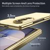 Plating Colorful AG Aluminium Alloy Hinge Protect Case for Samsung Galaxy Z Fold 8 7 6 5 4 3 Glass Screen Film Anti-drop Cover