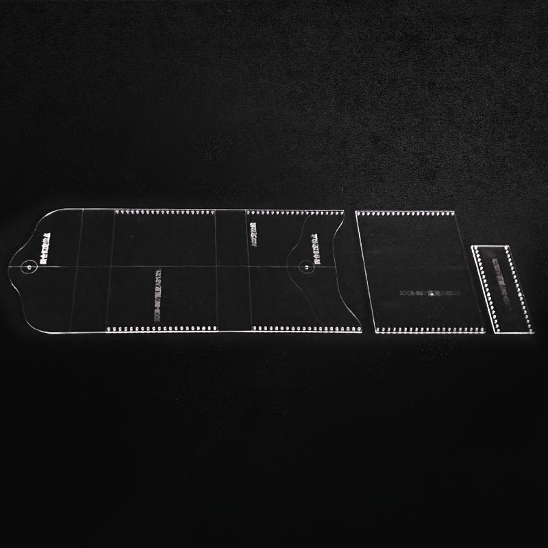 

3 шт./набор Акриловая форма для изготовления кошелька | Трафареты для кошелька с кожаным узором DIY Кожаные материалы Формы Аксессуары ручной работы Инструменты для кожевенного ремесла 3pcs/set