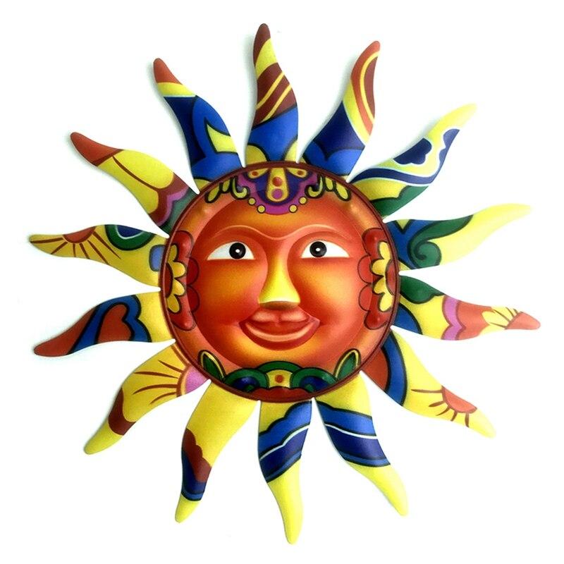 

Home Decoration Wall Hanging Crafts Sun Wall Decoration Garden Ornaments Orange