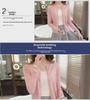 Women's Slim Round Neck Knitted Cardigan - Lightweight, Solid Color Sweater for Spring and Autumn