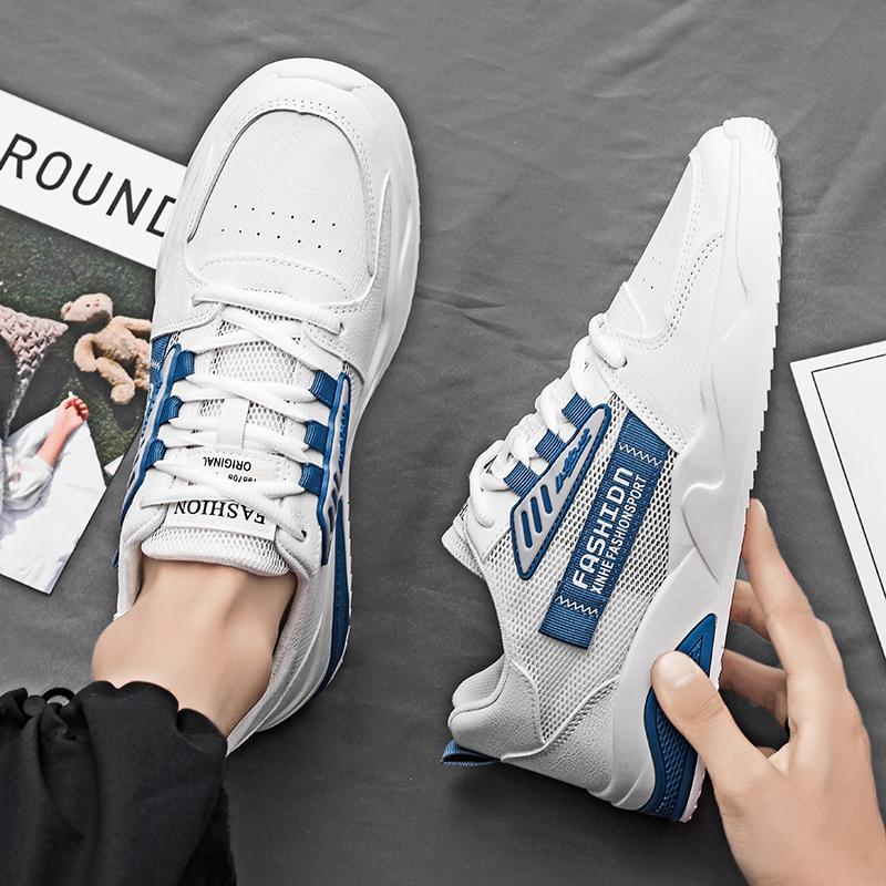 Men's Breathable Mesh Casual Sports Shoes Summer Outdoor Soft Sole Hollow Out Comfortable Running Shoes Fashion Student Sneakers