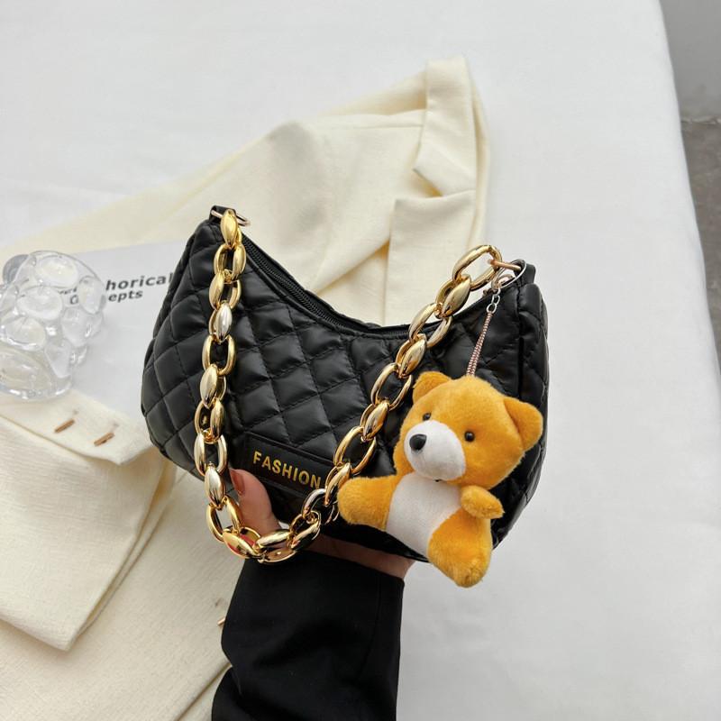 

Chic Summer Retro Shoulder Bag For Women 2023 Trendy Casual Fashion Pu Small Square Bag Black