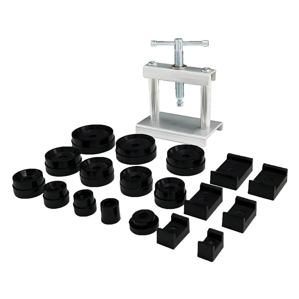 

Профессиональный набор для прессования часов Спиральный инструмент для ремонта Набор штампов Инструмент для закрытия корпуса часов Обслуживание 18pcs set