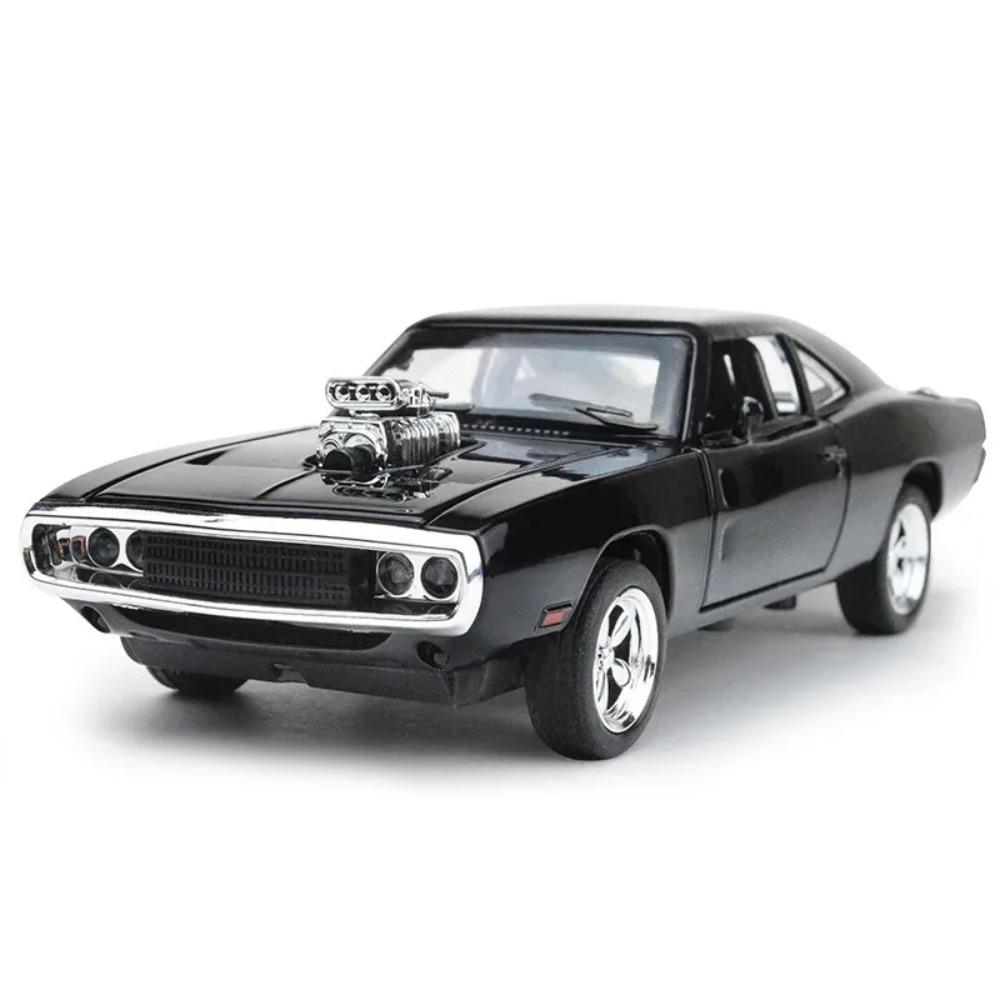 1:32 Simulation 1970 Dodge Charger Alloy Sports Car Model Pull Back Luxury Car Children's Toy Gift Ornaments