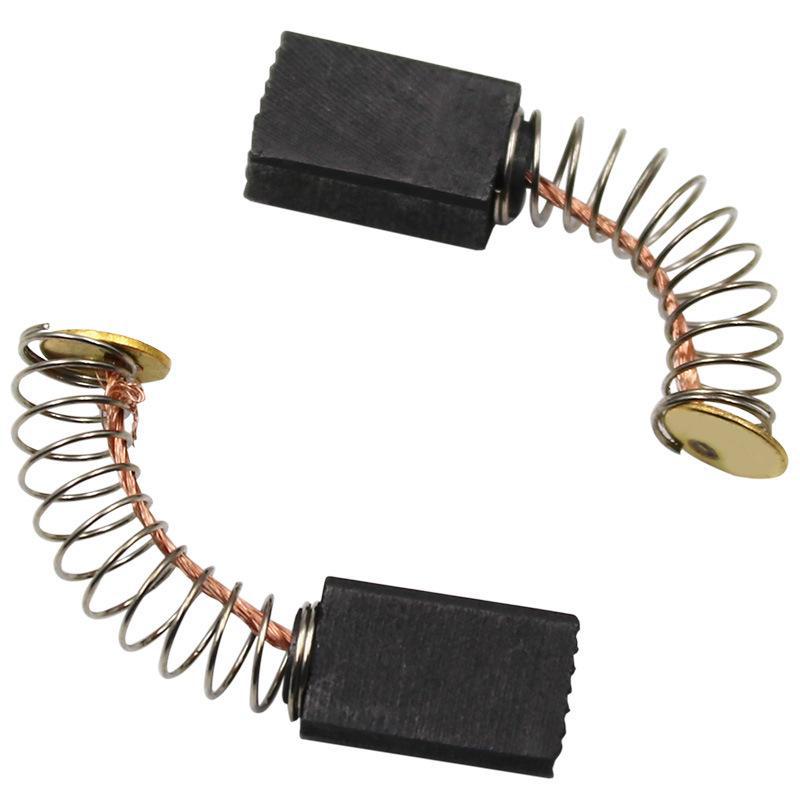 2-Pack Electric Grinder & Drill Carbon Brushes - Compatible with Hammer, Planer, and Hand Tools, Includes Small Spring.