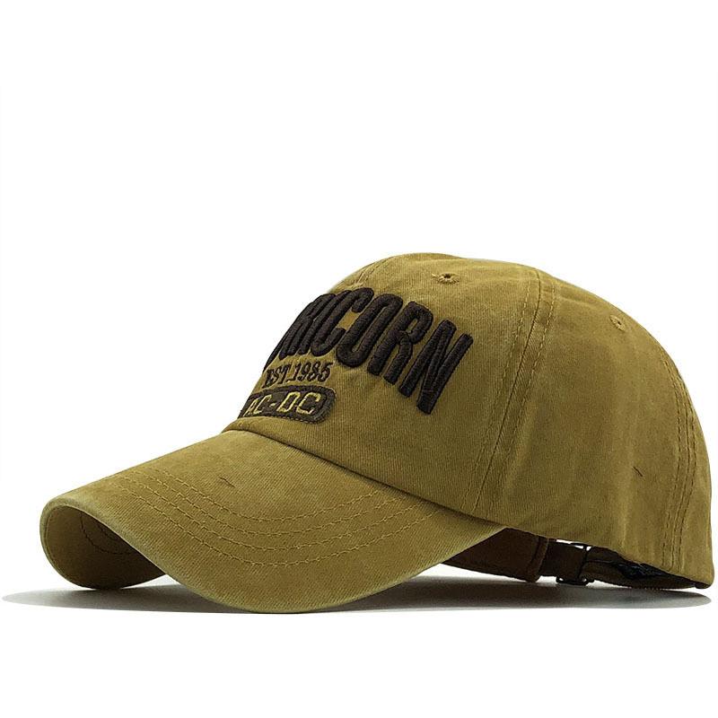 Fishing Hat Men's and Women's Autumn and Winter Washed Alphabet Tide Baseball Cap Men's Tide Alphabet Embroidered Denim Cap