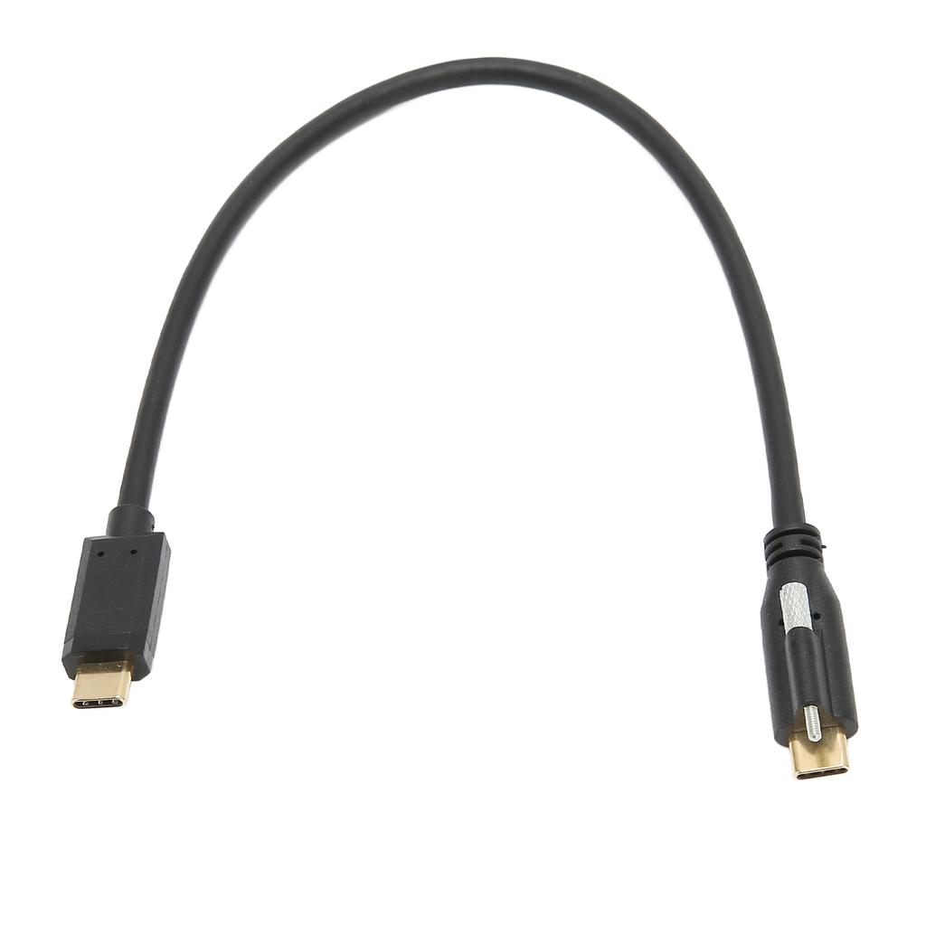 USB 3.1 Cable C to C Male to Femal with Fixing NutApprox 11.8in Long USB C to USB C Cable for Phone Laptop ChargerUSB C