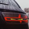 1-4pcs New Carbon Fibre Car Stickers Brake Tail Light Warning Stickers Personalized High End Creative Decals Auto Accessories