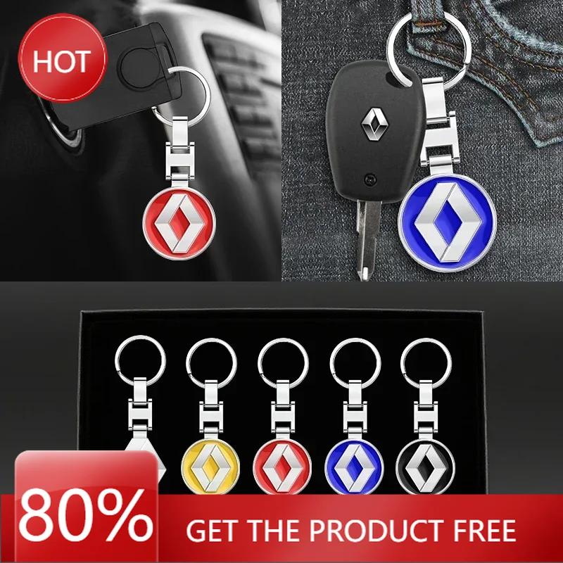 Hub Caps 1pcs Metal Car Logo Key Chain Keyring Auto Interiors Accessories For Renault Megane 2 3 Duster Logan Clio 4 Scenic 5 Ca