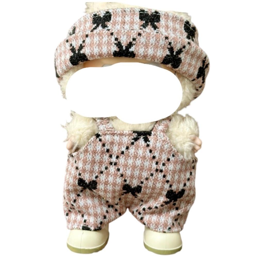 AXLUCE Lovebu Clothes Overalls Hat Plush Toy (Pink)