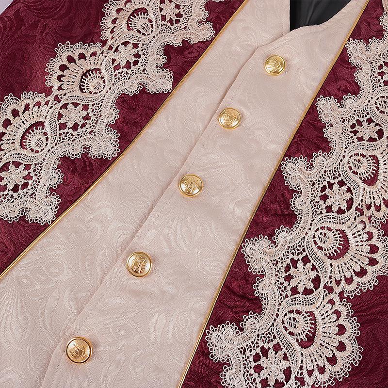 Men's Steampunk Gothic Victorian Lace Long Frock Coat (2024 Update)
