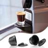 Coffee Capsules Filter Cup Refillable Coffee Dripper Tea Baskets (Black)