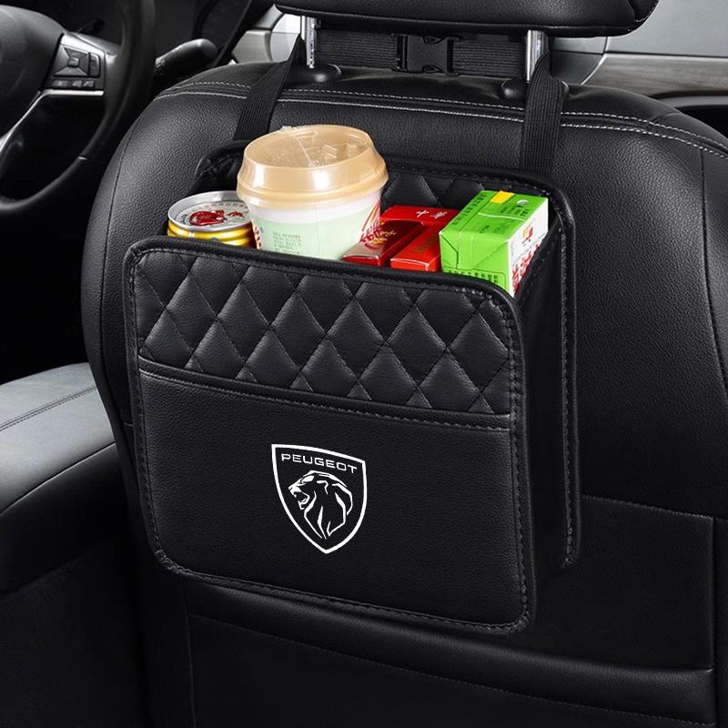 Car Backseat Storage Box Protector Hanging Organizer Bag For Peugeot 5008 508 408 4008 308 3008 208 2008 Landtrek Rifter 301 108
