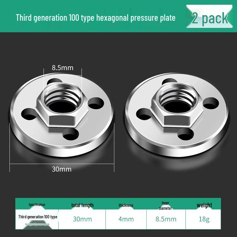Universal Flange Cover & Nut for Angle Grinder Polishing and Cutting