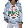 Christmas Hoodies For Women Funny Cute Printed Holiday Sweatshirt Winter Oversized Pullover Tops