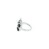 Garnet Butterfly Ring: 925 Sterling Silver Charm Ring