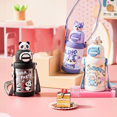 Cute Water BottleMug Kawaii Water Bottle Stainless Steel Vacuum Insulated Bottle for Hot or Cold Drinks Adorable Travel Mug