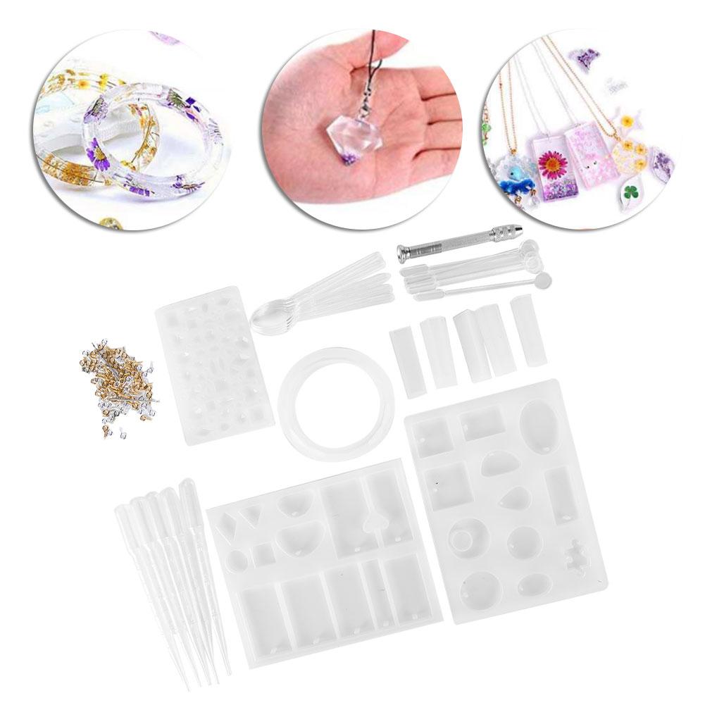 Silicone Bracelet Casting Molds DIY Craft Jewelry Pendant Making Mold Set Accessory