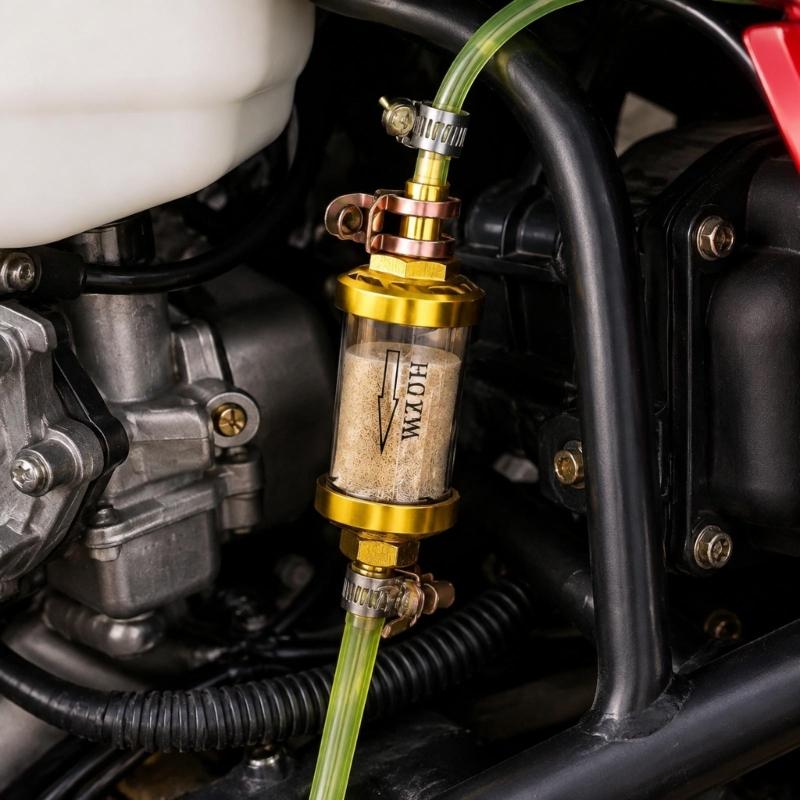 Filter and Hose Service Kit, 8mm Connection for Recreational Vehicles, Intended for Inline Gas Line Replacement and Maintenance Tasks