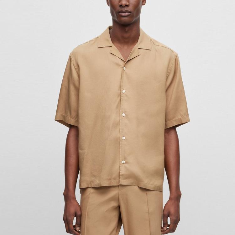 HUGO BOSS SS23 Shirt Men's Brown 50488840-260