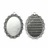 2 Pieces Cabochon Cameo Base Jewelry Findings Flower Inner Size 30x40mm Oval Flatback F4093