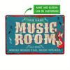 Vintage Retro Metal Sign Personalized Music Room Decor 8x12 Wall Art for Living Room Studio Classroom Home Gift
