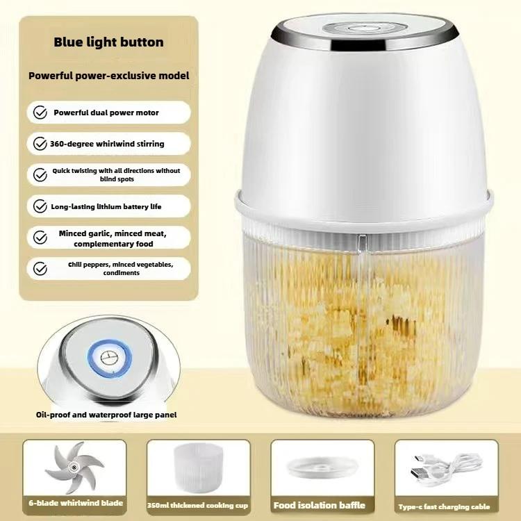 Česneková kaše Elektrický šlehač na česnek Česneková kaše Domácí mini mlýnek