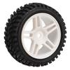 4PCS RC Car Wheels Pentagram Designed Rubber Plastic RC Car Tires Set for 1/16 Car Models Replacement Black