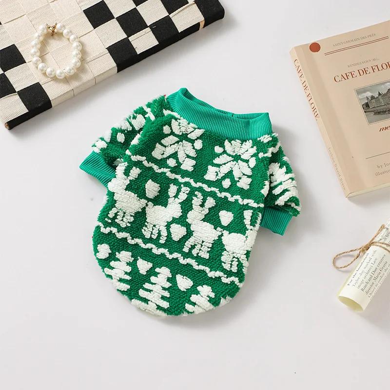 Christmas Knitted Sweater Pet Autumn/Winter Dog Clothing Warm Cat Universal Clothing Two Leg Clothing Pet Supplies