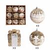 Shatterproof Christmas Baubles Glitter Christmas Tree Topper Xmas Tree Hanging Ball  Holiday Party