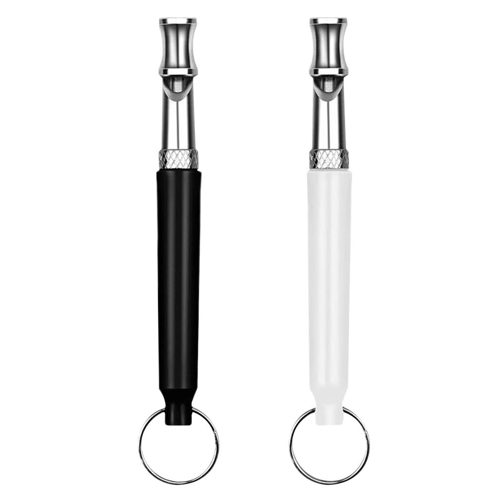 2Pcs Pet Training Whistle with Keychain Silent Ultrasonic Training Flute Puppy Train Whistle for Dog Training Deterrent Whistle