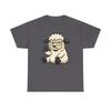 Grumpy Sheep Giving Middle Finger T-Shirt | Funny Sheep Illustration