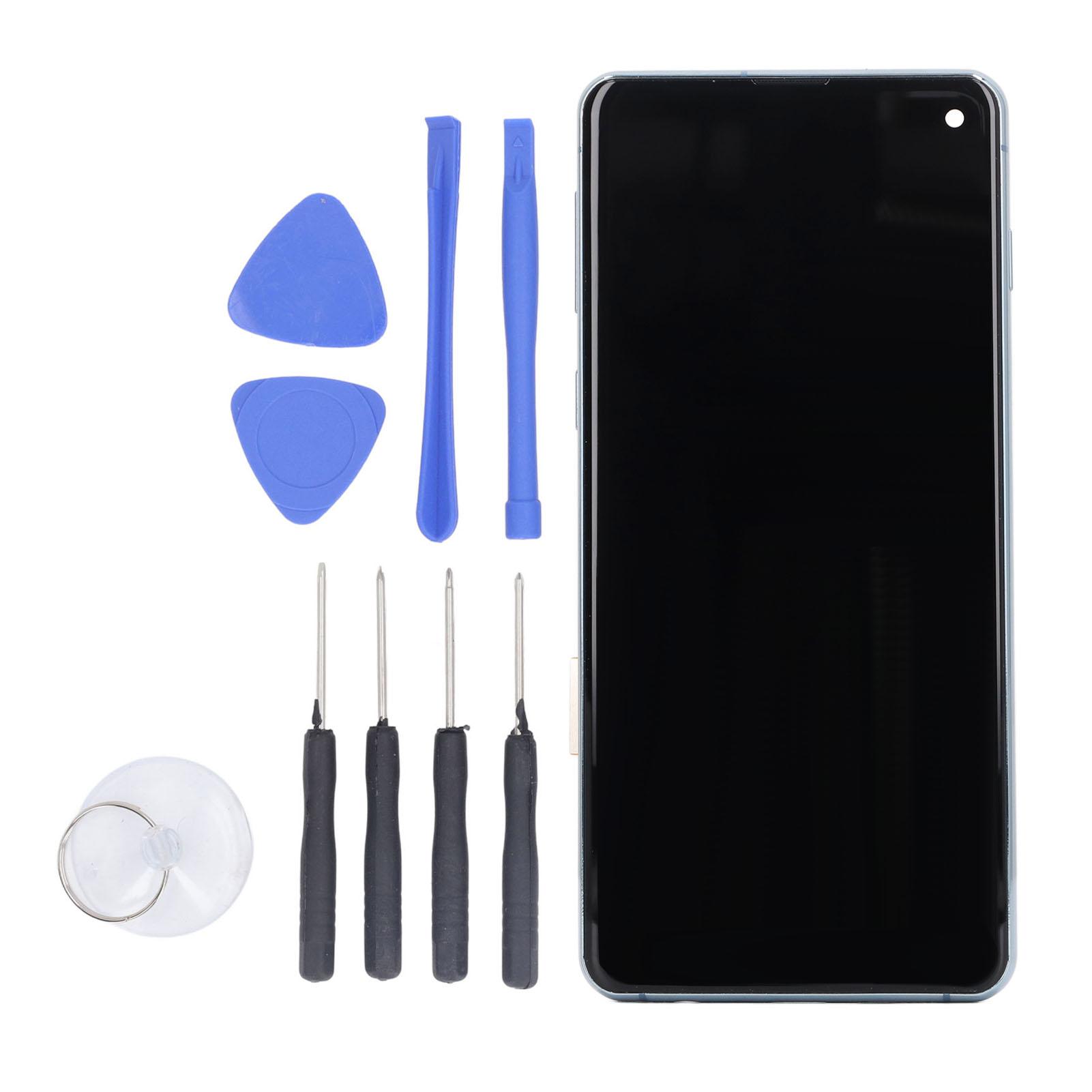 TFT Screen Replacement for Galaxy S10 6.05in with Frame Touch Screen Display Digitizer Assembly Repair Parts Without verde