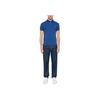 Polo Ralph Lauren Effen Kleur Polo Kraag Korte Mouw Knopen aan de Voorkant Half Open Geborduurd Print T-shirt Heren tops Blauw 710536856-402