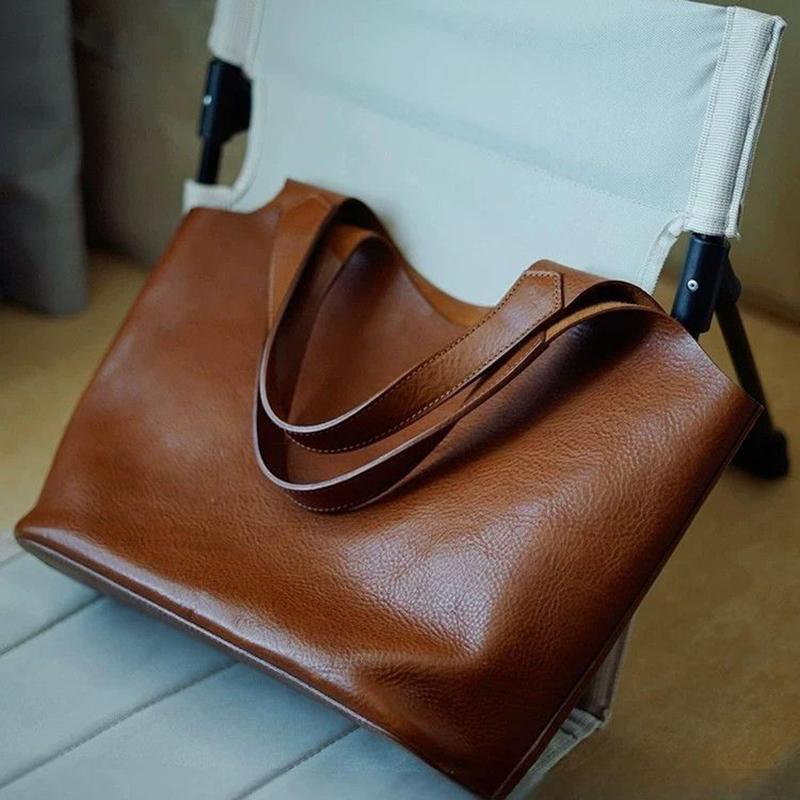 Yogodlns PU Leather Tote Bags For Women Luxury Designer Handbag Purses Large Capacity Underarm Shoulder Bag
