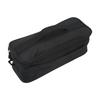 Camping Bag Large Capacity Double Zipper Tableware Storage Bag with Handle for Outdoor Black
